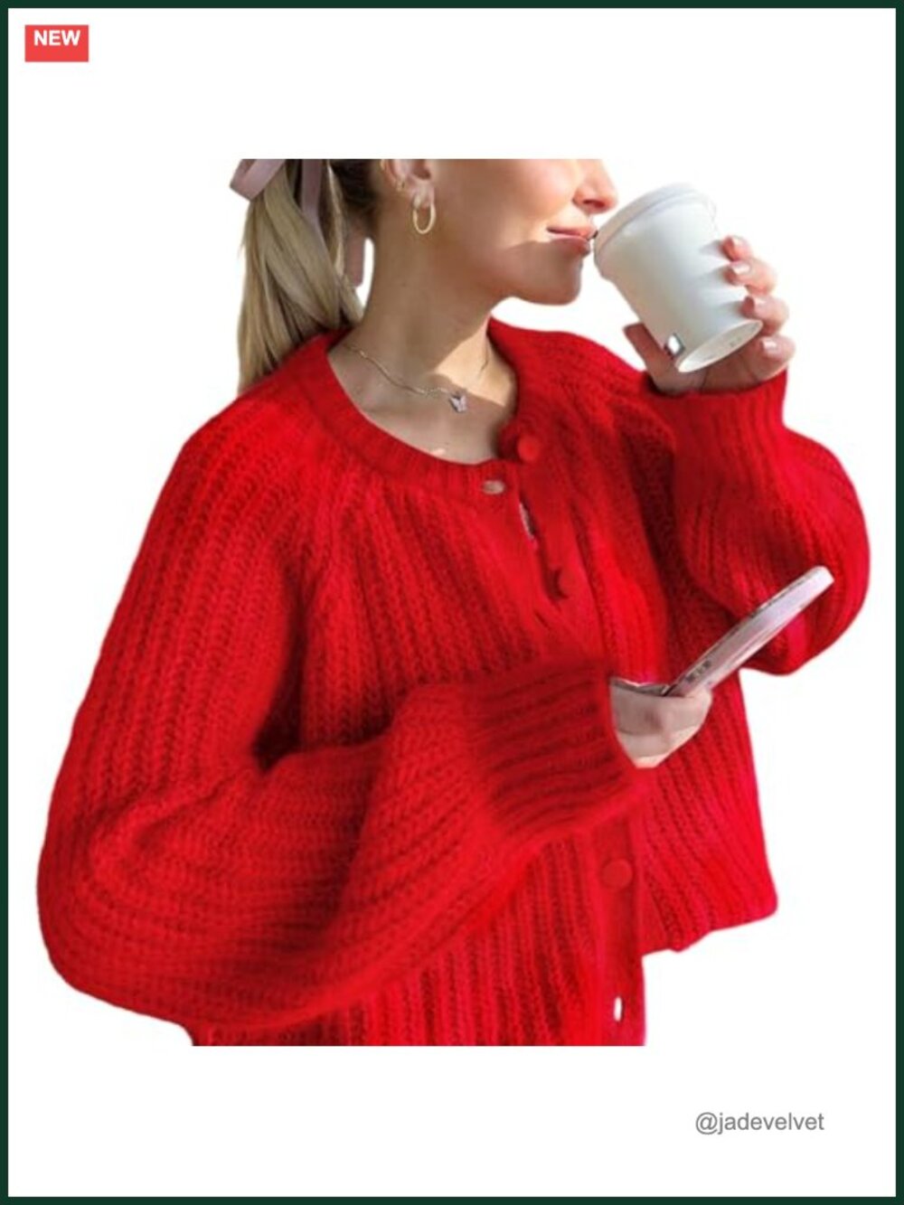 Womens Chunky Knit Open Front Cardigan Long Sleeve Button Loose Sweater